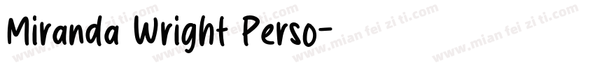 Miranda Wright Perso字体转换